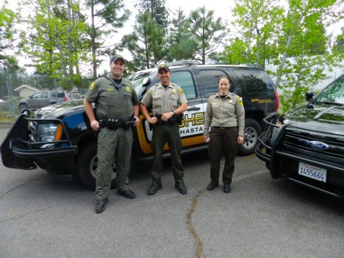 Deputies Erickson and Estes and Service Officer Pruitt came to speak with the children